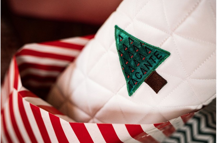 Tacante, Tapis de selle écusson Sapin de Noël,