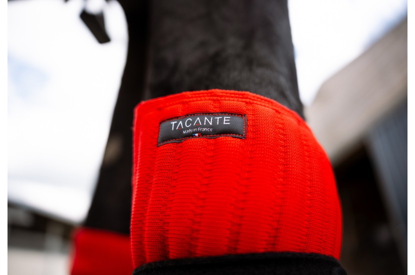 Tacante flanelles INFI-KNIT rouges made in France