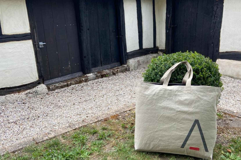 TACANTE - Grand sac à tapis Legame en lin et fabriqué en France