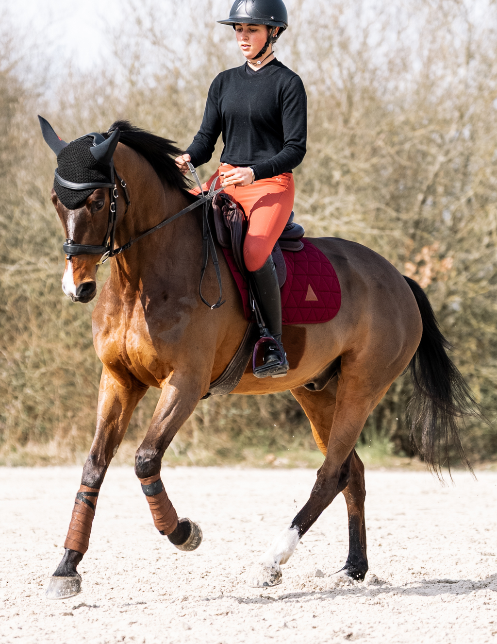 EXCEL-ANSE General Purpose Saddle Pad - Burgundy
