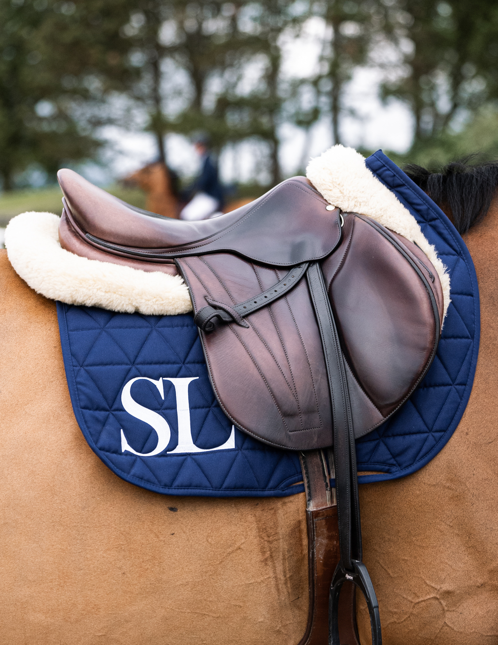 general purpose EXCEL-ANSE saddle pad navy blue