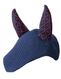 Bonnet INFI-KNIT bleu marine all-over rouge