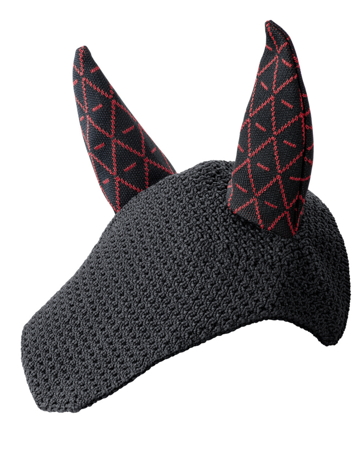 Bonnet INFI-KNIT noir all-over bordeaux