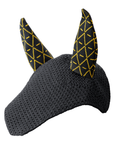 INFI-KNIT ear net black "all-over" yellow