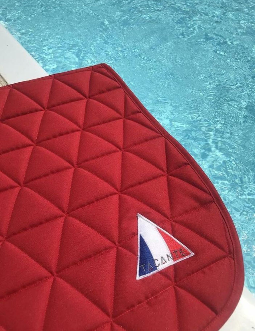 Tapis de selle EXCEL-ANSE mixte rouge