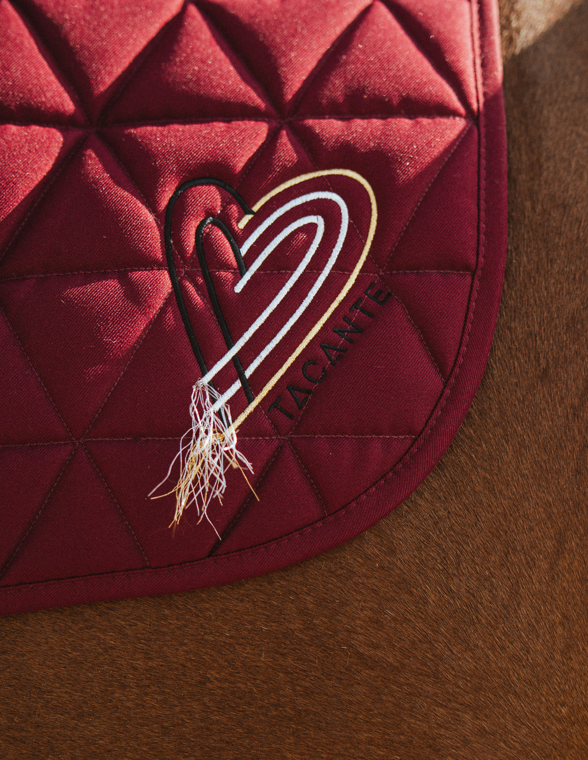 Tapis de selle mixte Love Heart