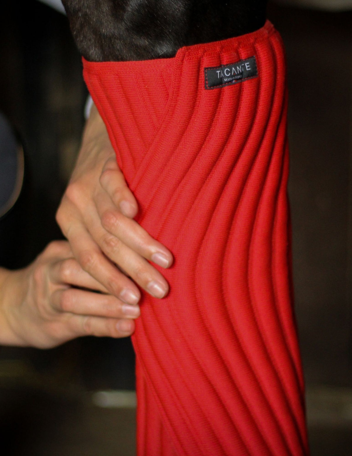 Flanelles, sous-bandes INFI-KNIT rouge