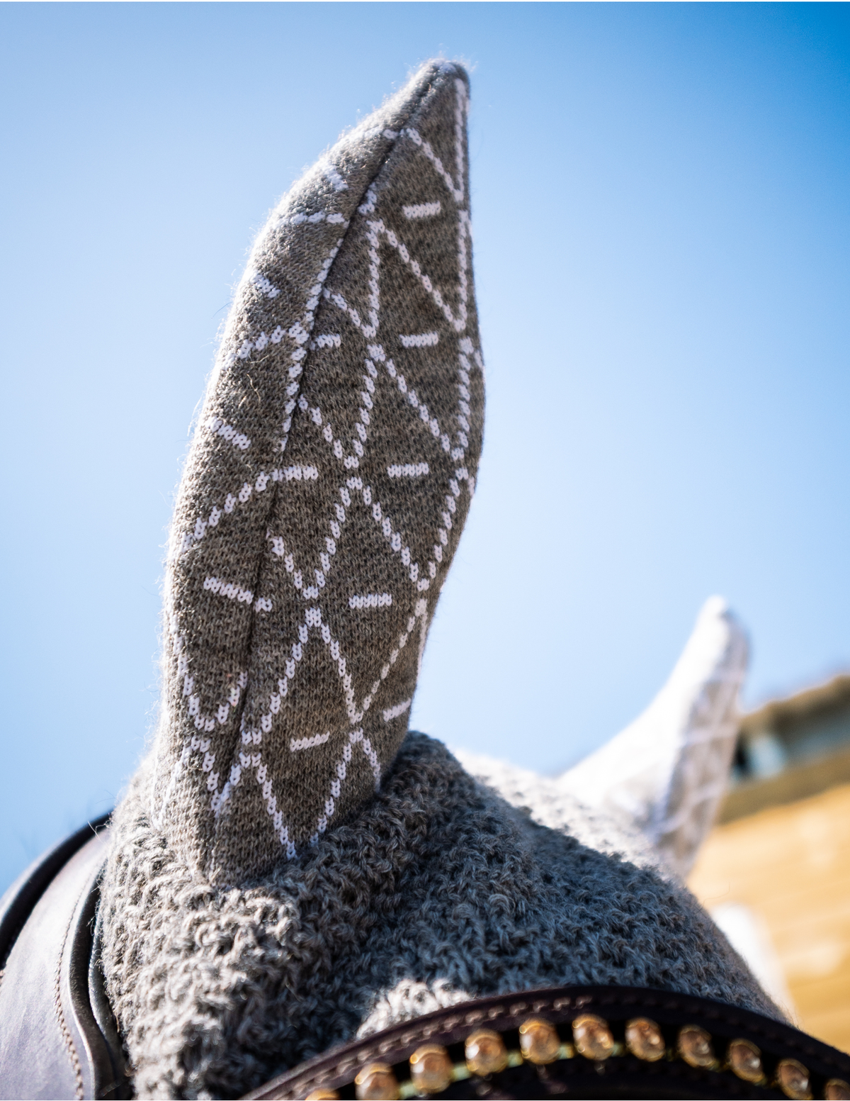 Bonnet INFI-KNIT Nature gris all over blanc