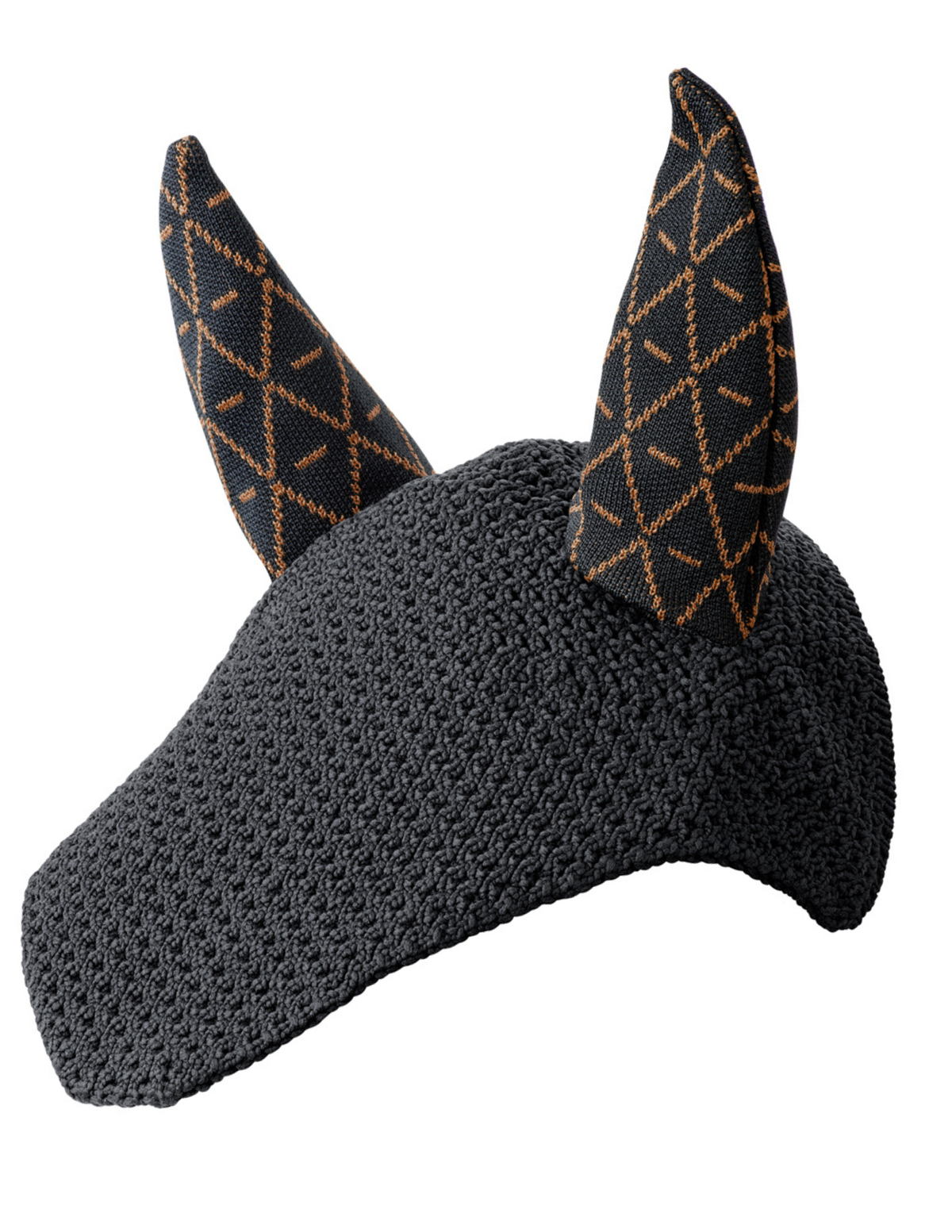 Bonnet INFI-KNIT noir all-over marron