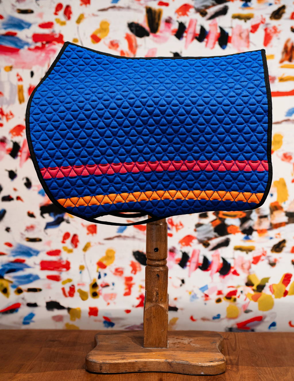 Tapis de selle INFI-KNIT mixte Fluo bleu roi