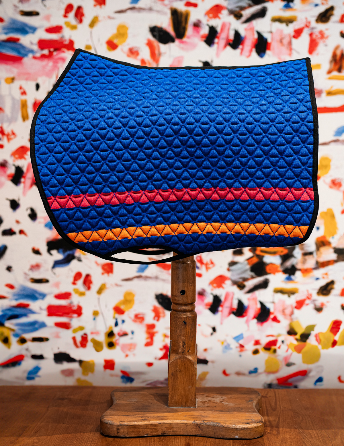 Tapis de selle INFI-KNIT mixte Fluo bleu roi
